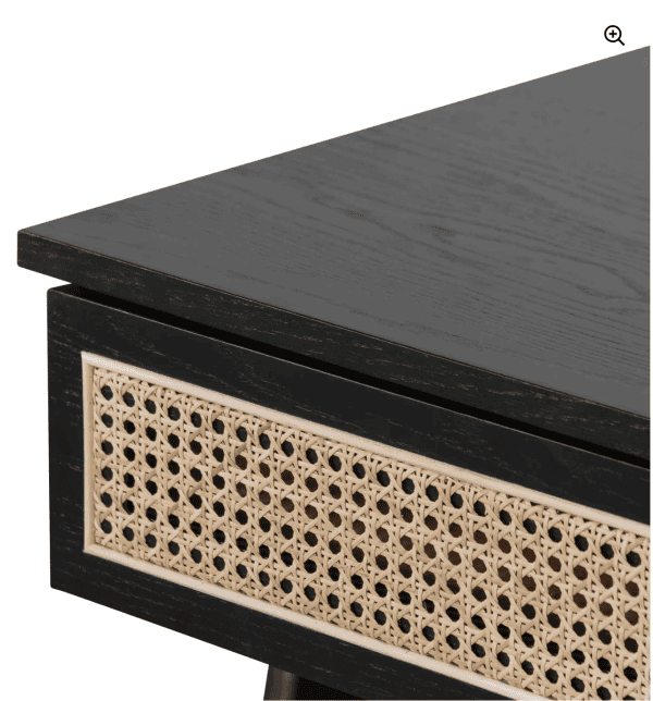 BRONTE Home Office Desk - Black - Image 3